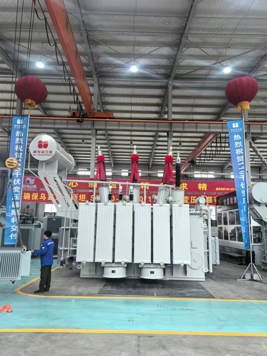 首臺(tái)出口烏茲別克斯坦的110千伏電力變壓器順利交付